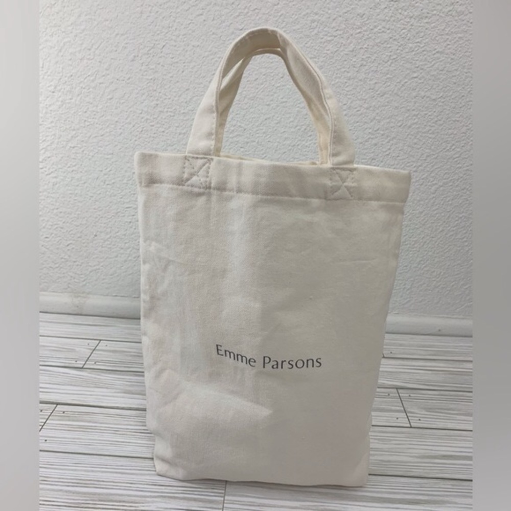 Emme Parsons Cream Shoe Dust Bag Tote